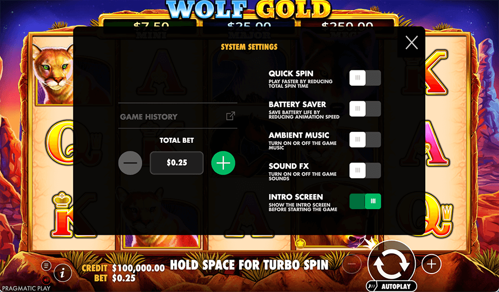 Правила видео слота Wolf Gold Правила видео слота Wolf Gold
